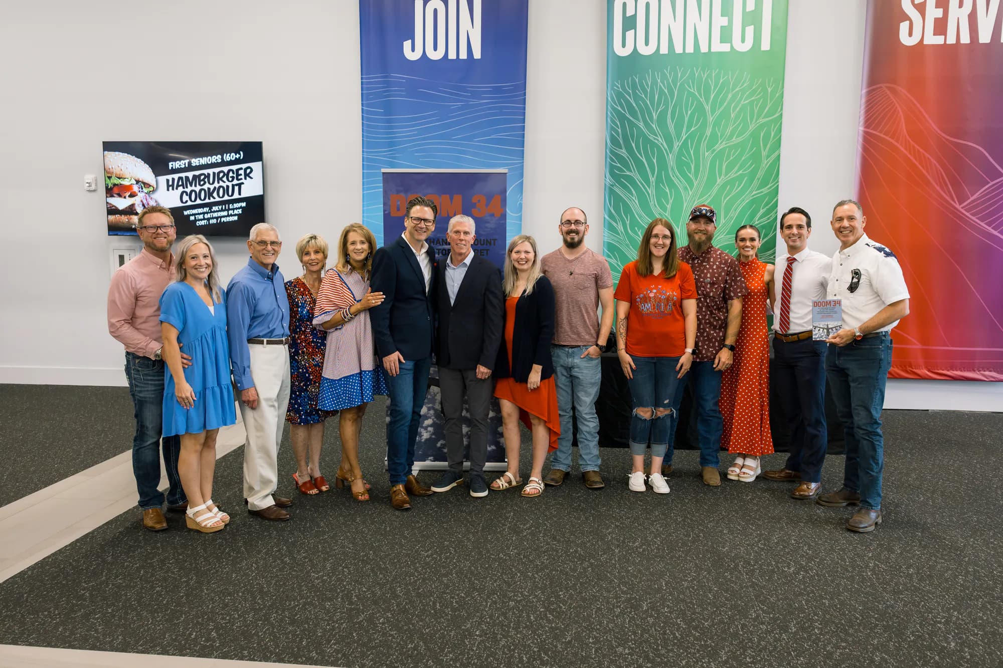 Pastor Brad and the Military Family Connection team at Summer Freedom Sunday.